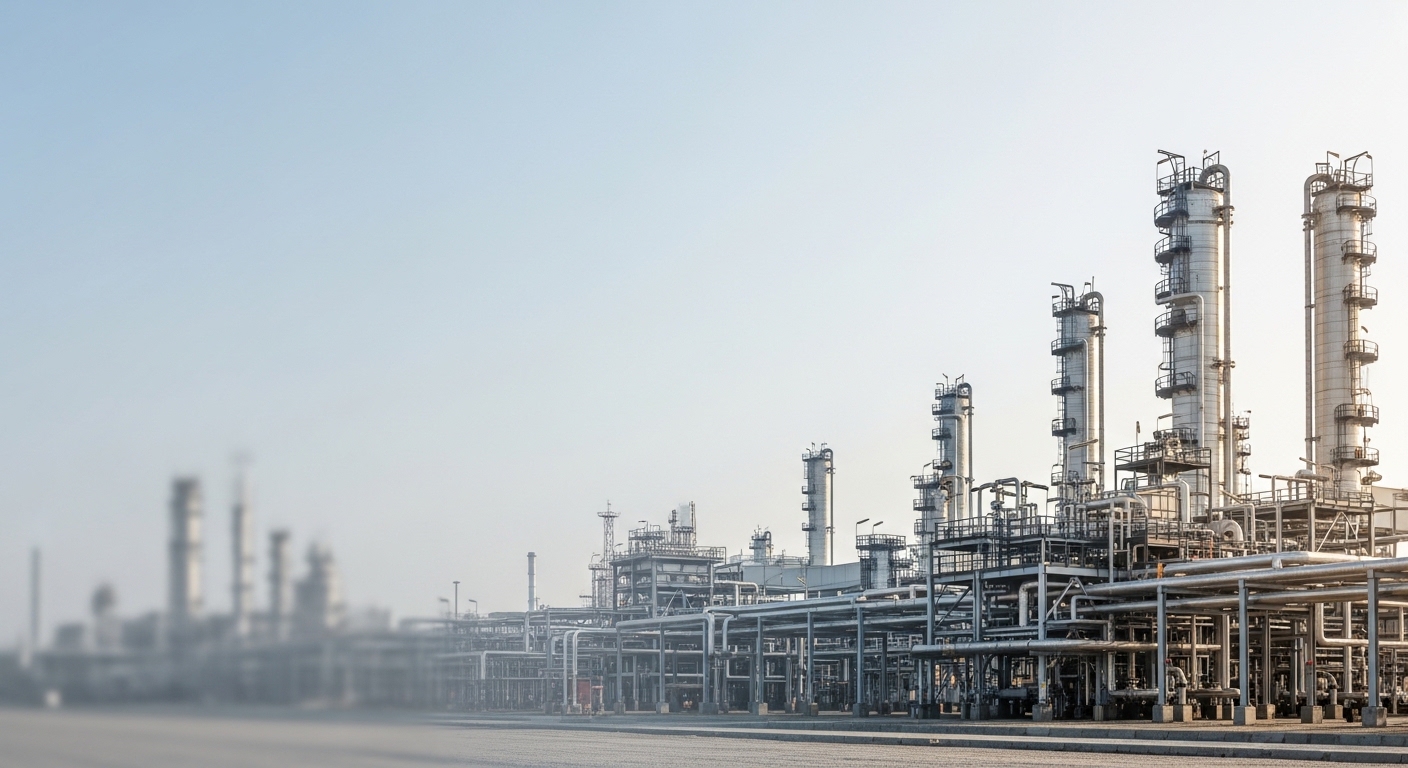 Industrial facility representing the operations Theocheir builds for